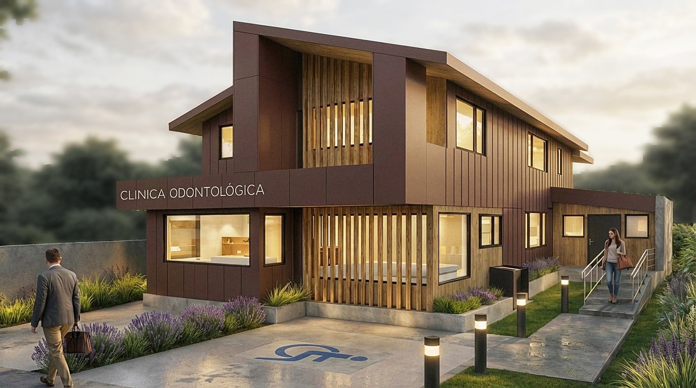 Clínica odontológica construida en Osorno, obra comercial de salud terminada